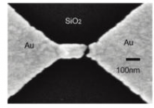 Plasmon resonance in individual gold nanogap
